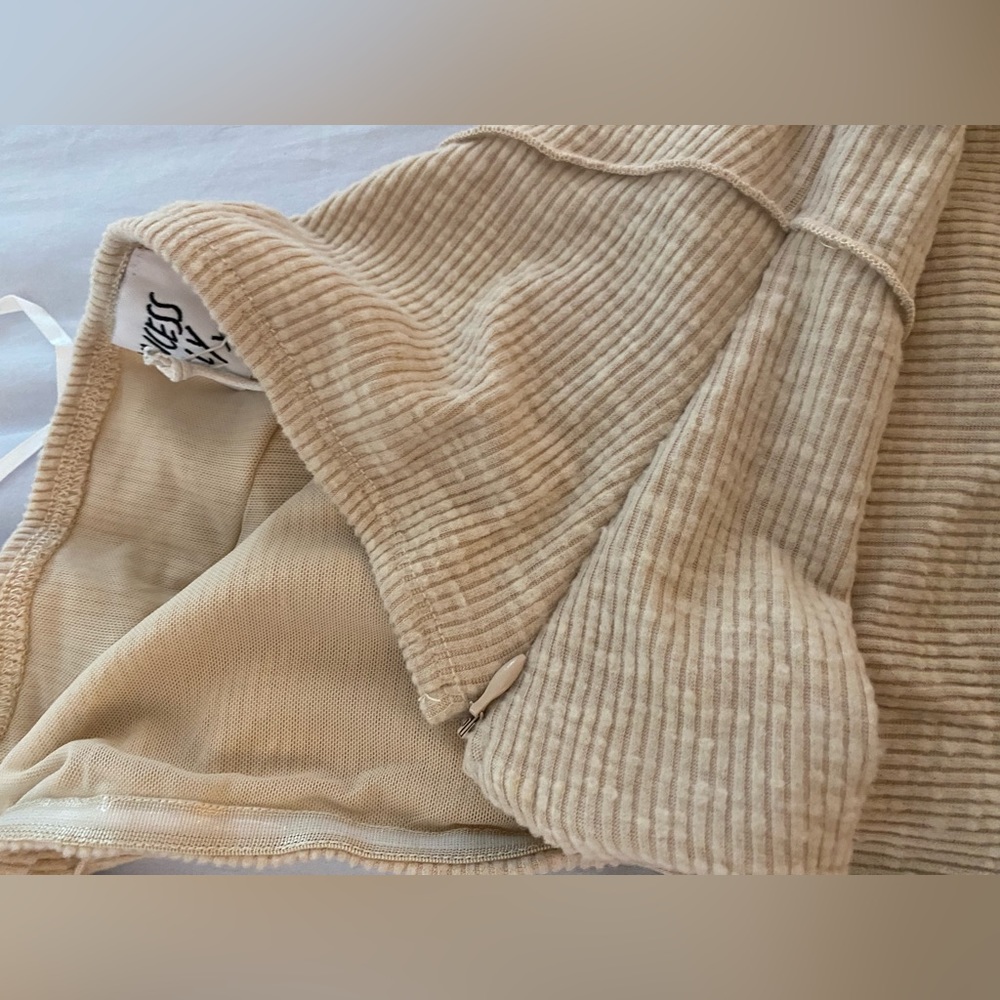 *NWT* Princess Polly Ribbed Maxi Oscar Dress - Oatmeal - Picture 8 of 8